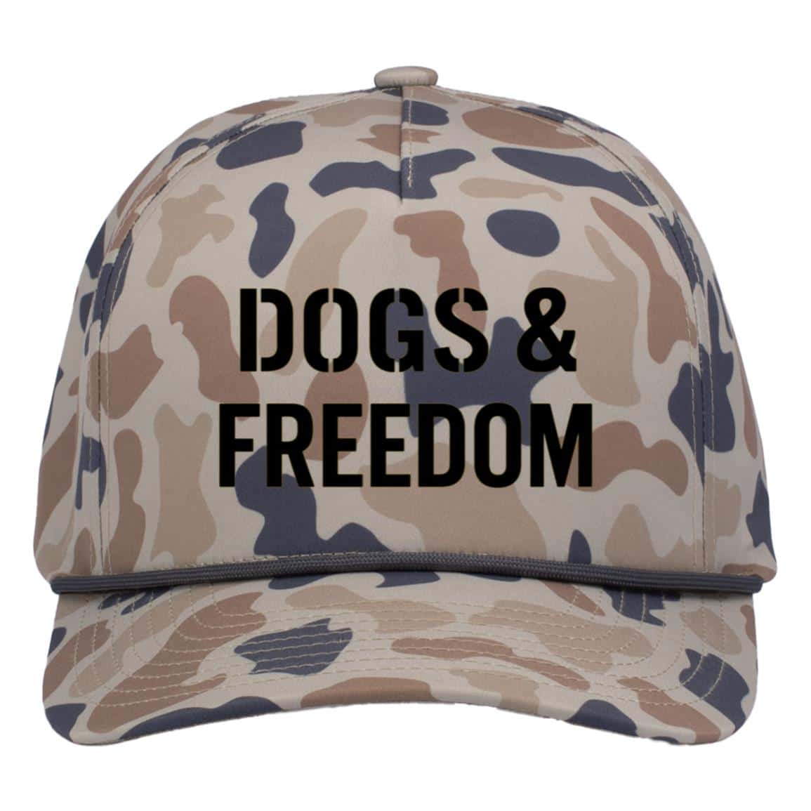 Dogs & Freedom 5-Panel Trucker Cap Camo Canyon
