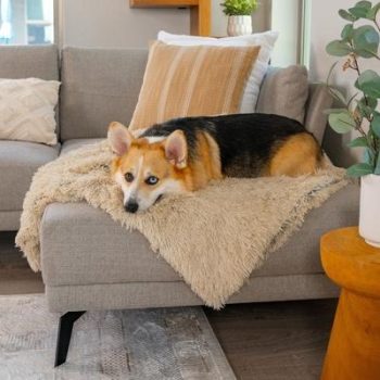 Best Friends by Sheri Throw Calming Shag Ultra Soft Faux Fur Cat & Dog Blanket