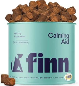 Finn Calming Aid for Dogs - Melatonin Chews for Stress & Sleep