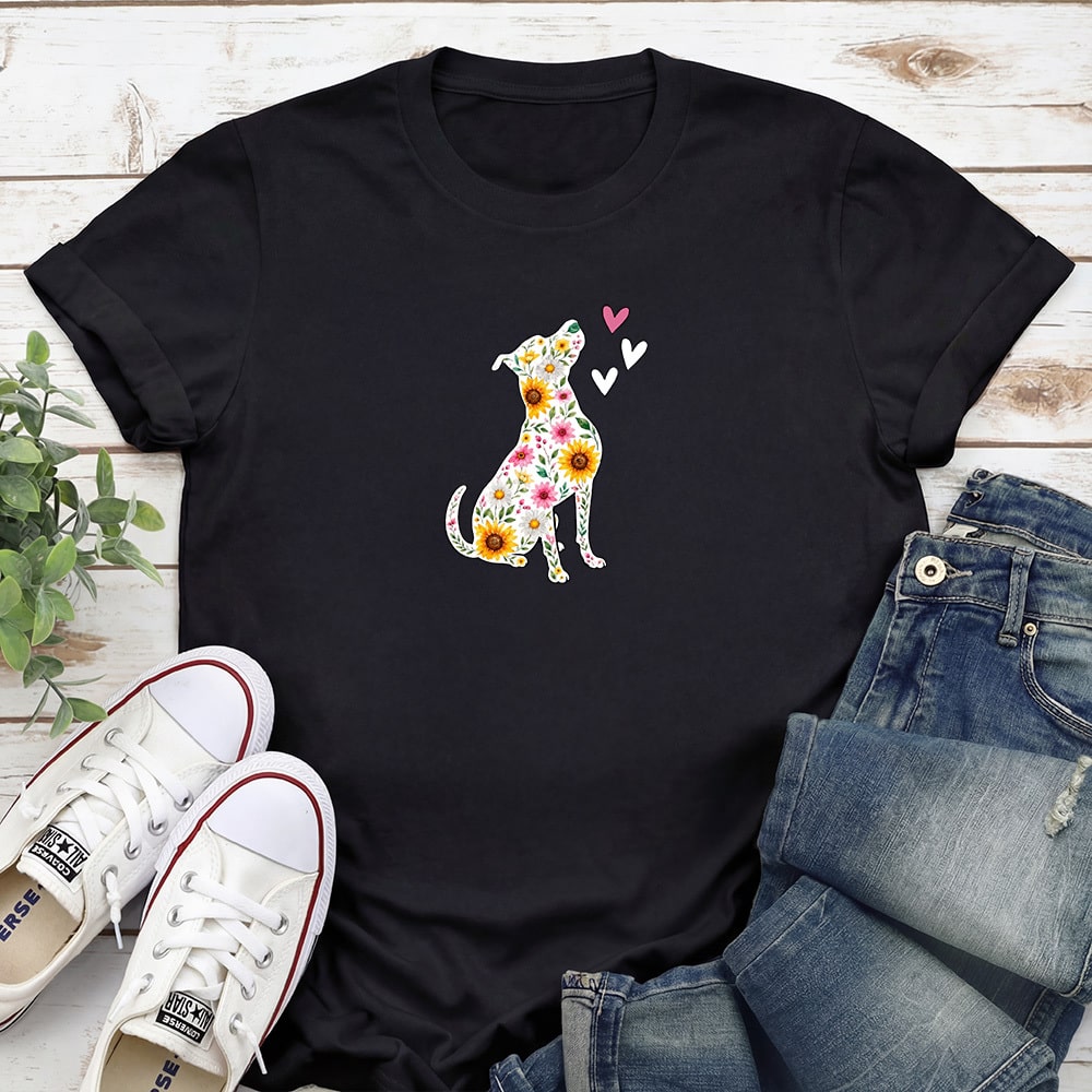 Love Blooms Here Standard Tee Black