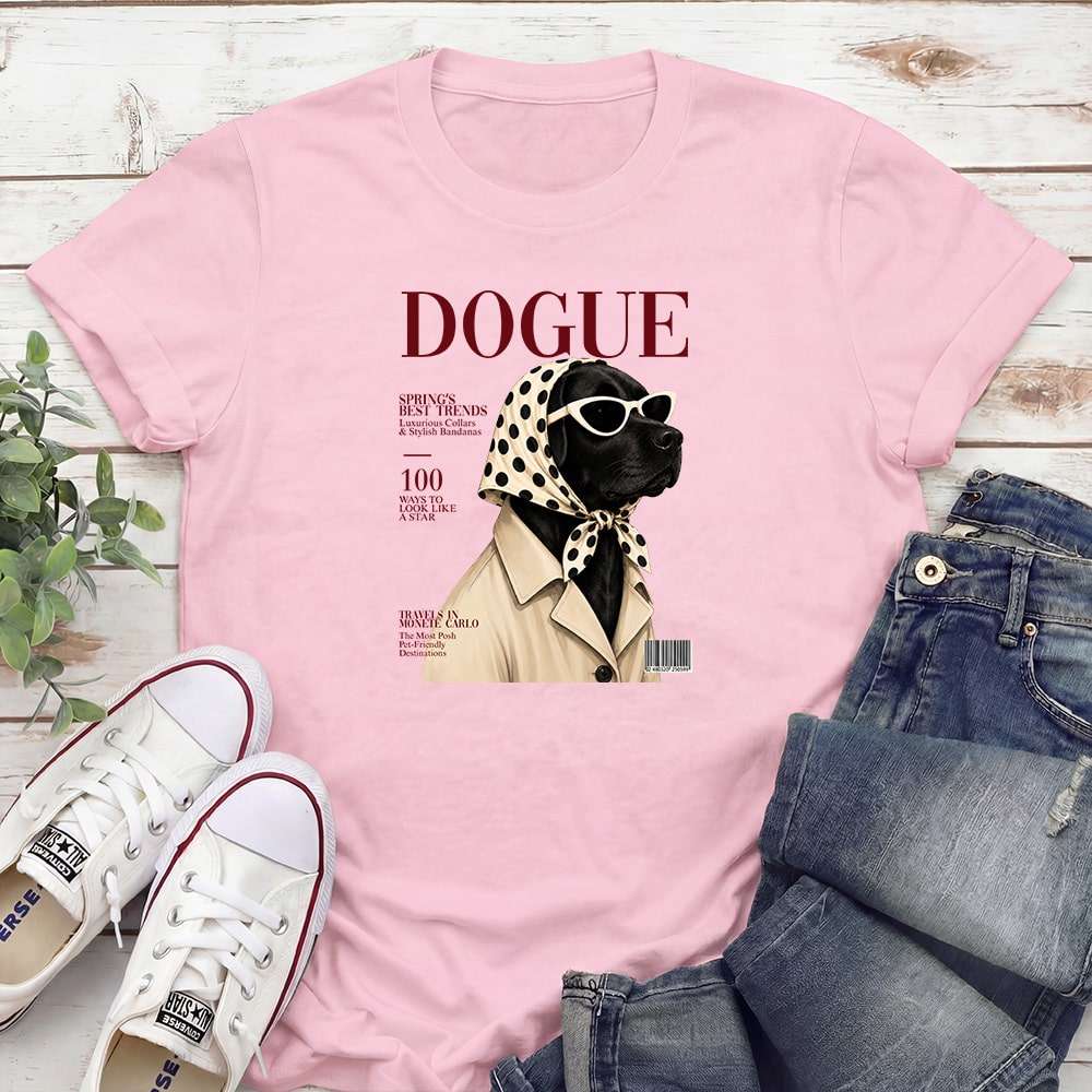 Dogue Labrador Standard Tee Light Pink