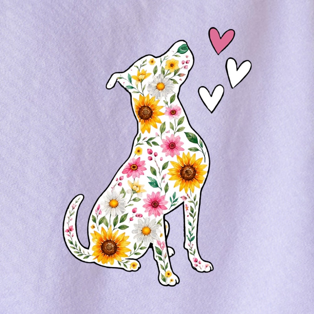 Comfort Colors Love Blooms Here Premium Sweatshirt - Orchid - Image 2