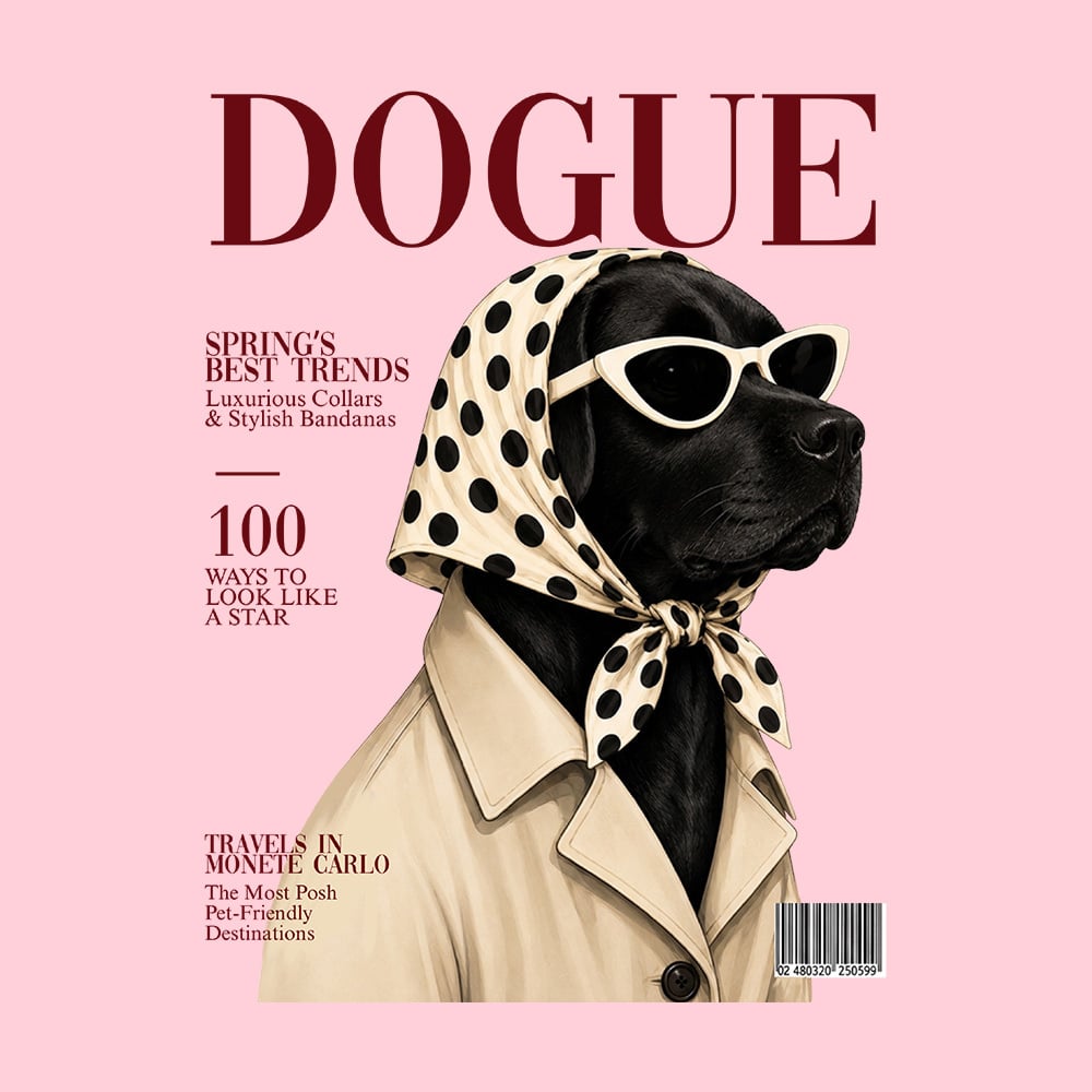 Dogue Labrador Standard Tee Light Pink - Image 2