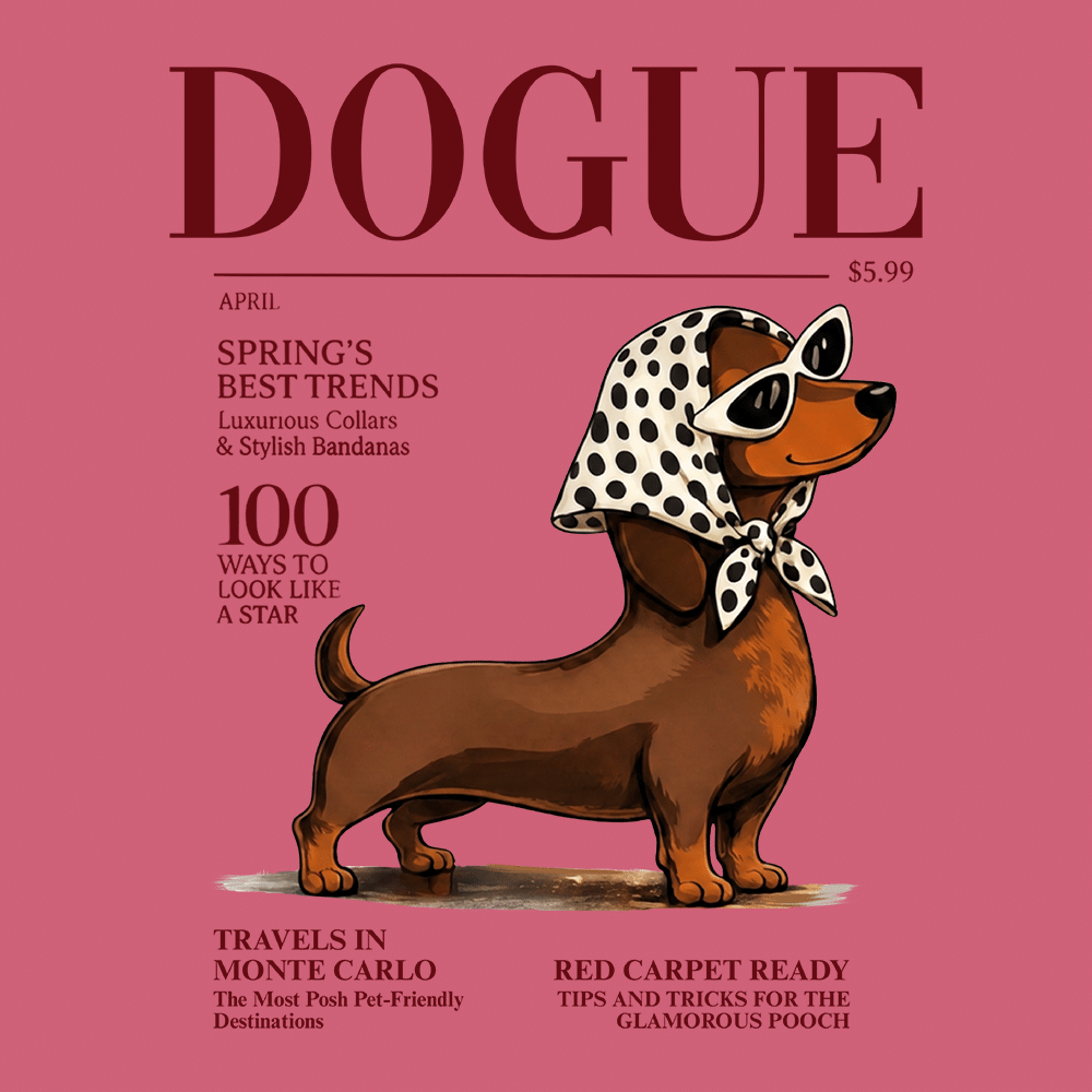 Comfort Colors Dogue Dachshund Premium Sweatshirt - Crimson - Image 2