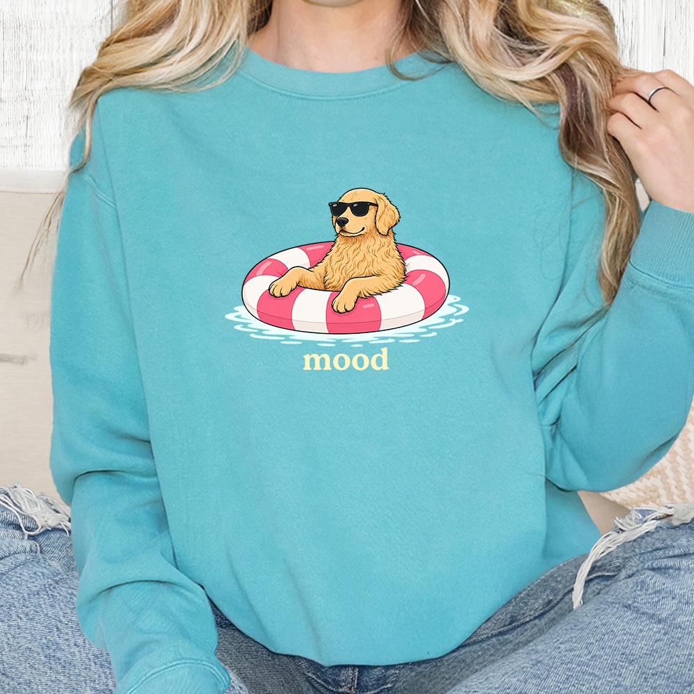 Comfort Colors Floating Into Summer Premium  Sweatshirt - Seafoam