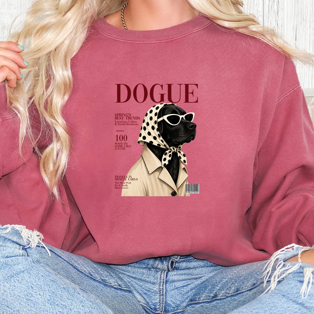 Comfort Colors Dogue Labrador Premium Sweatshirt - Crimson