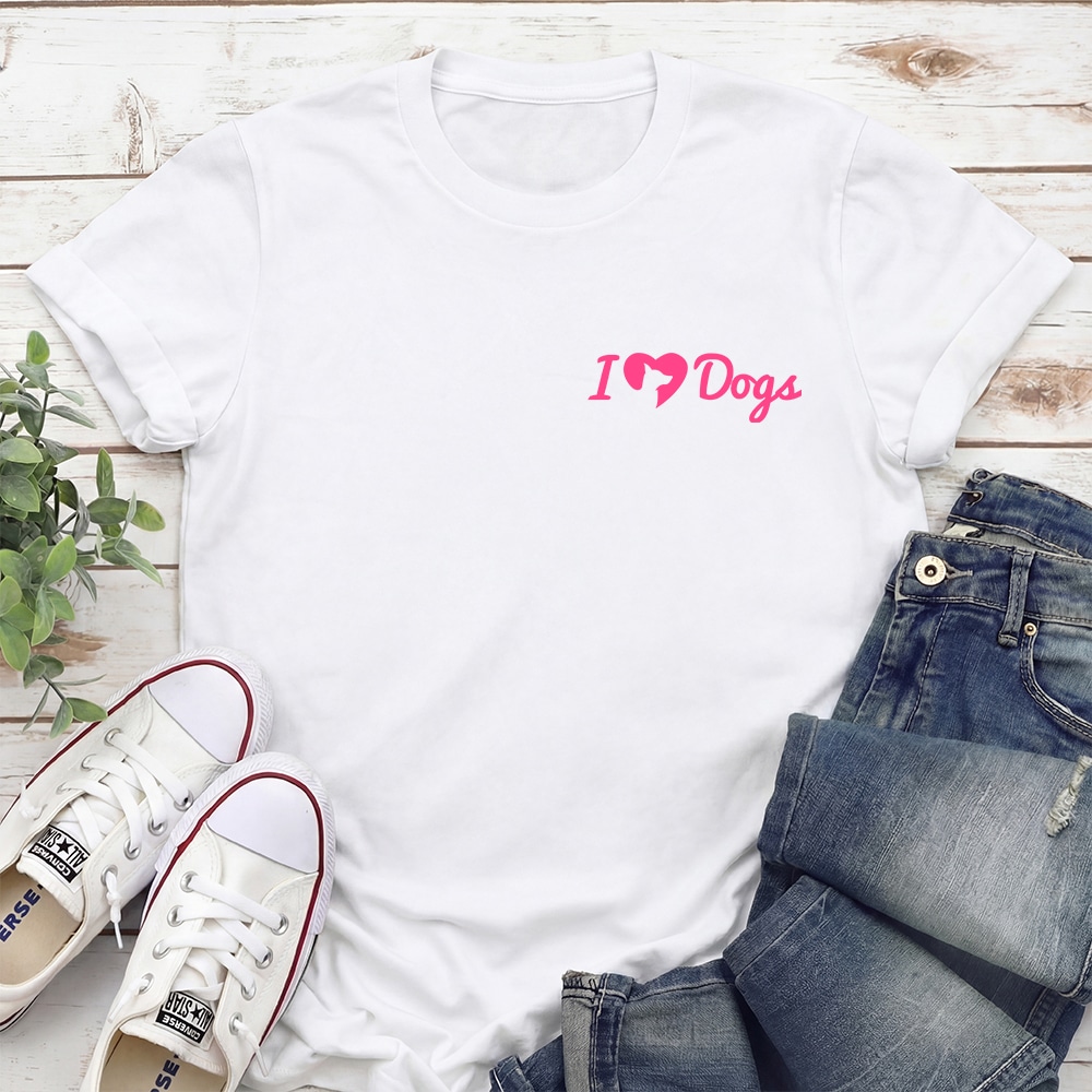 Spoil Your Dog Life Is Short Standard Tee White - Image 4