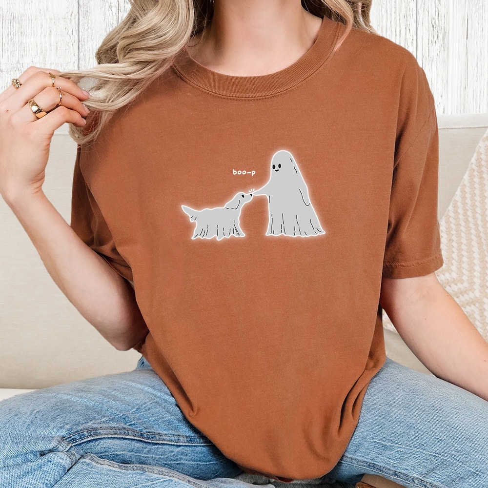 Comfort Colors Ghost Boo-p Vintage Washed Tee - Yam