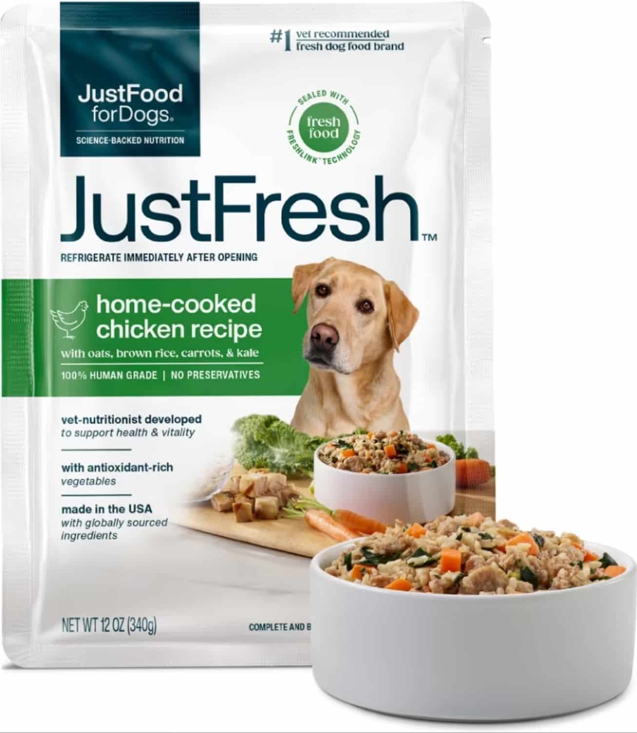 JustFoodForDogs Home-Cooked Chicken Recipe Fresh Dog Food