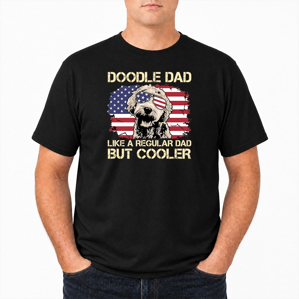 Cool Doodle Dad Standard Tee Black