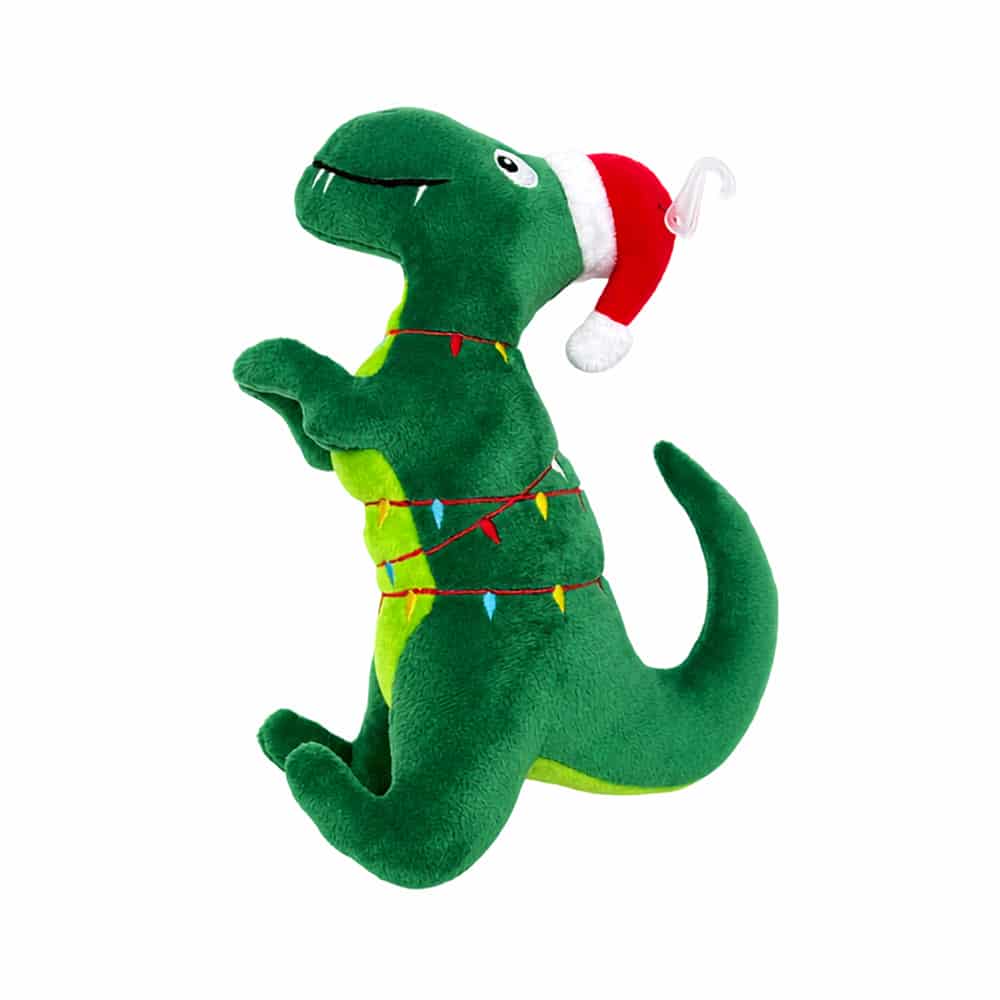 Rex the Christmas Dino Plush Dog Toy