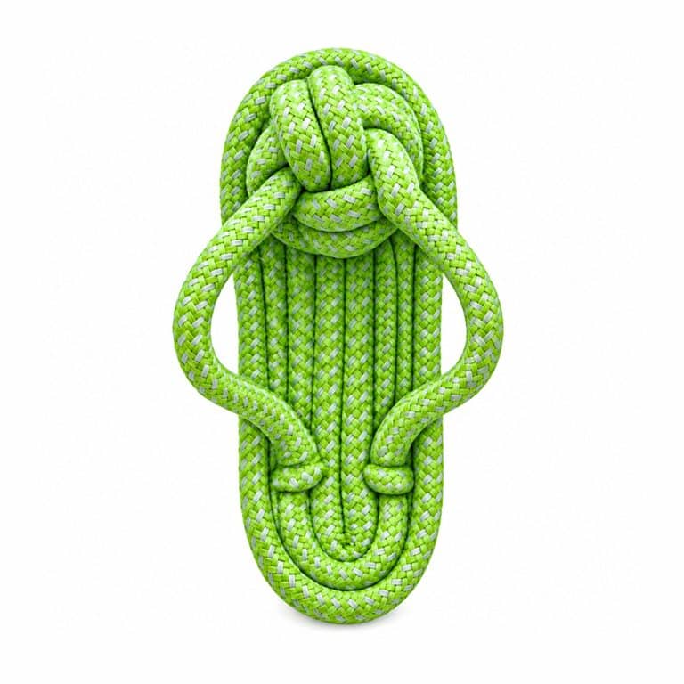 Lime Green Rope Sandal Chew & Tug Dog Toy