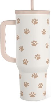 SANDJEST Paw Print Tumbler
