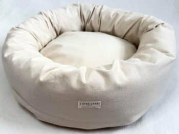 Organic Cotton Canvas Round Dog Bed