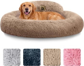  Large Dog Bed - 36'' Calming Donut Dog Beds