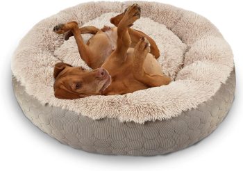  HachiKitty Dog Donut Round Calming Bed