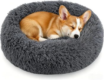 Calming Donut Dog and Cat Bed