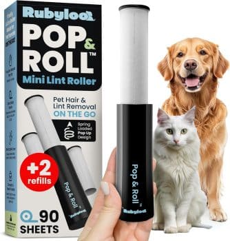 Rubyloo Retractable Mini Lint Roller 