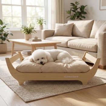 CANAGAN Elevated Wood Dog Bed 