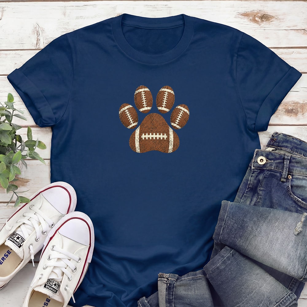 Touchdown Paws Standard Tee Navy