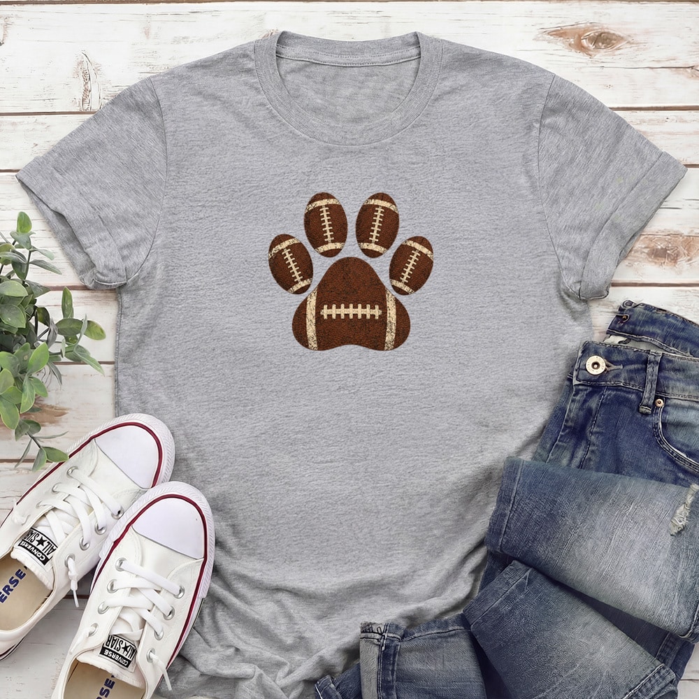 Touchdown Paws Standard Tee Heather Grey