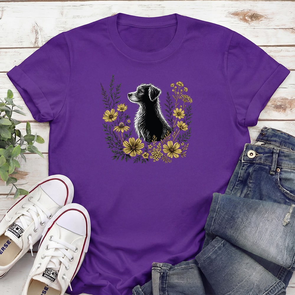 Among The Wildflowers Standard Tee Purple