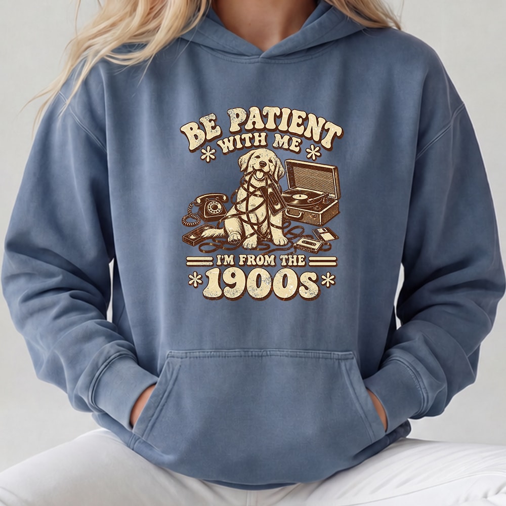 Comfort Colors Be Patient Premium Hoodie Blue Jean