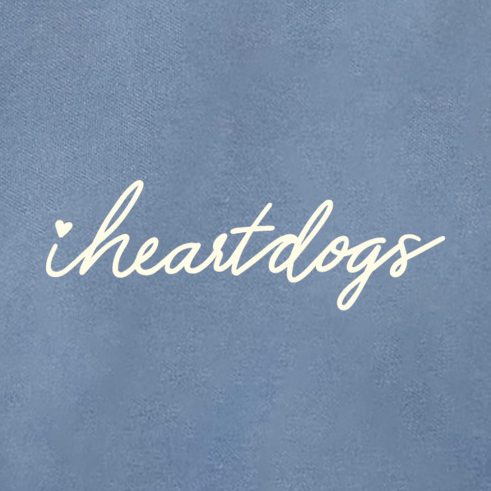Comfort Colors My Heart Belongs To A Rescue Dog iHeartDogs Premium Sweatshirt - Blue Jean - Image 4