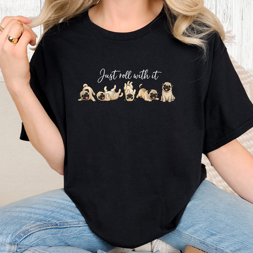 Comfort Colors Just Roll With It Vintage Washed Tee - Black
