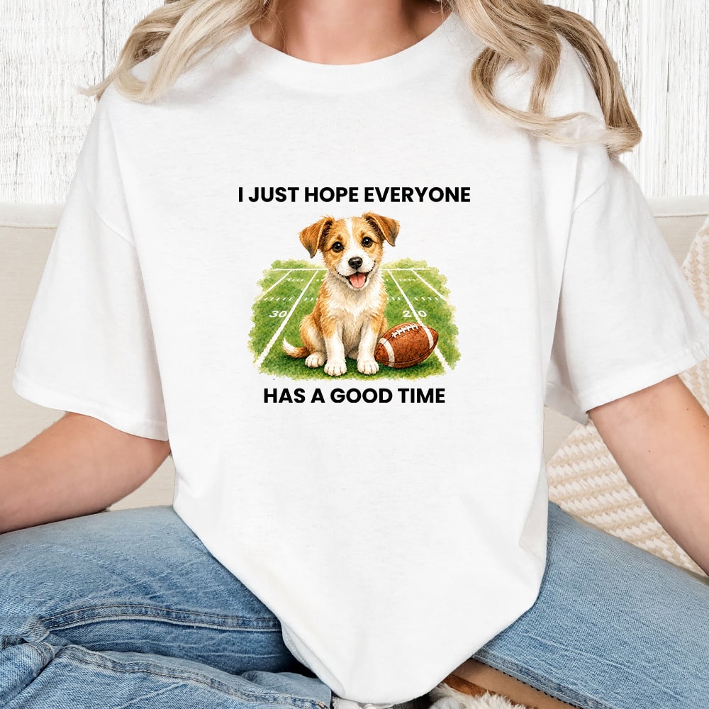 Comfort Colors I Just Hope Everyone Has A Good Time Vintage Washed Tee - White