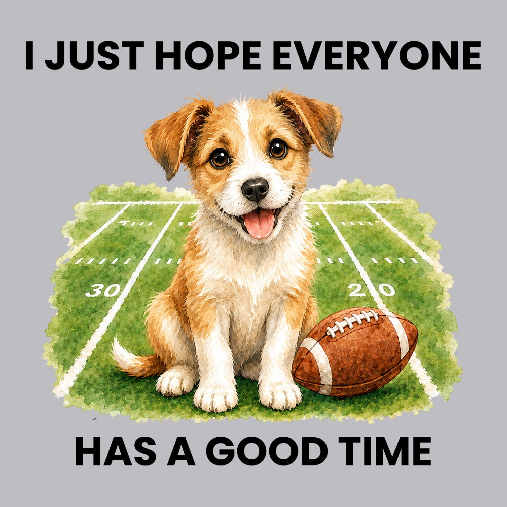 I Just Hope Everyone Has A Good Time Standard Tee Heather Grey - Image 2