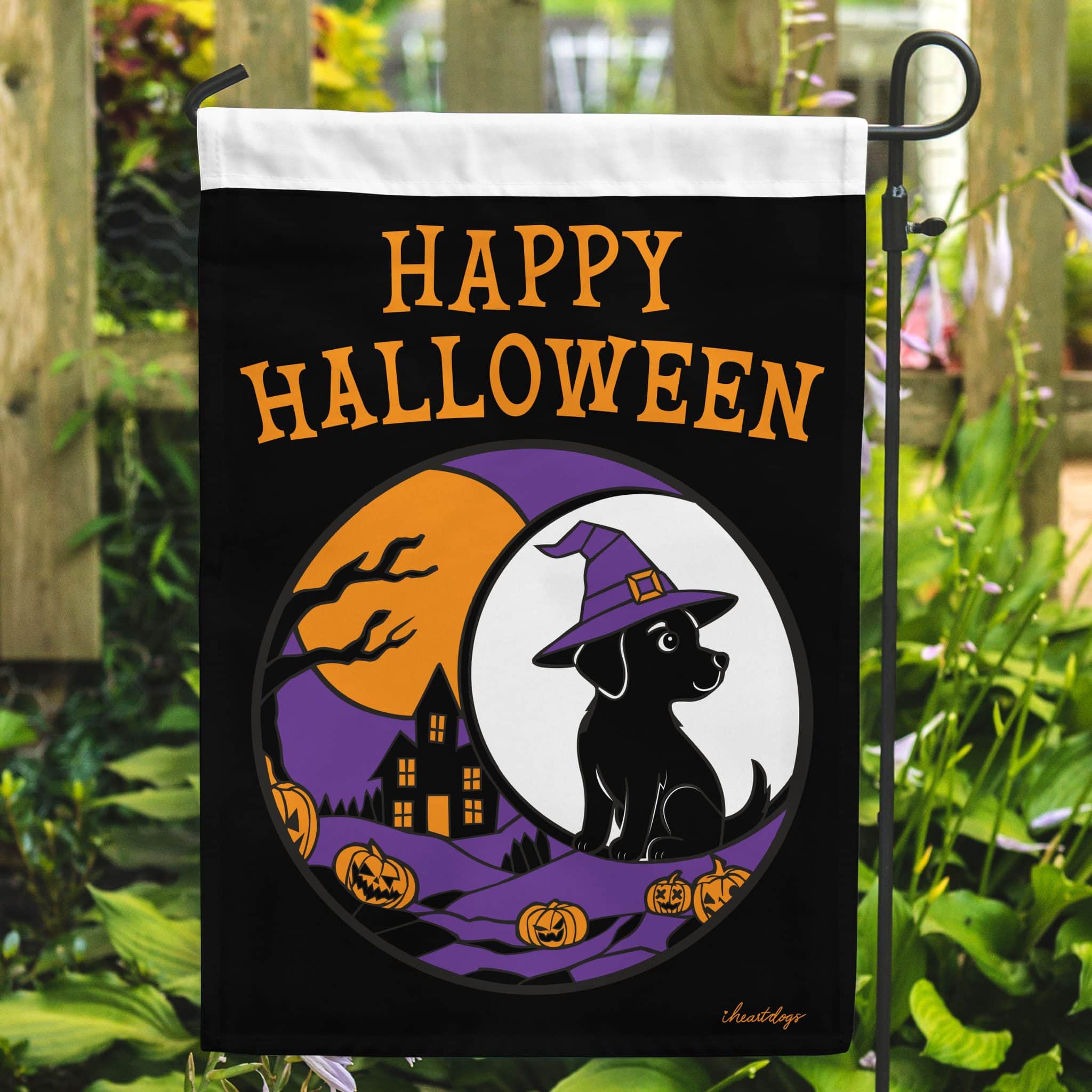FUND 20 Meals for $20 and Get This Halloween Set! Creepy Crack Dog Treats, Witchy Dog Garden Flag and Black Dog Witch Hat & Haunted House – Handcrafted Acrylic Dog Window Ornament - Image 4
