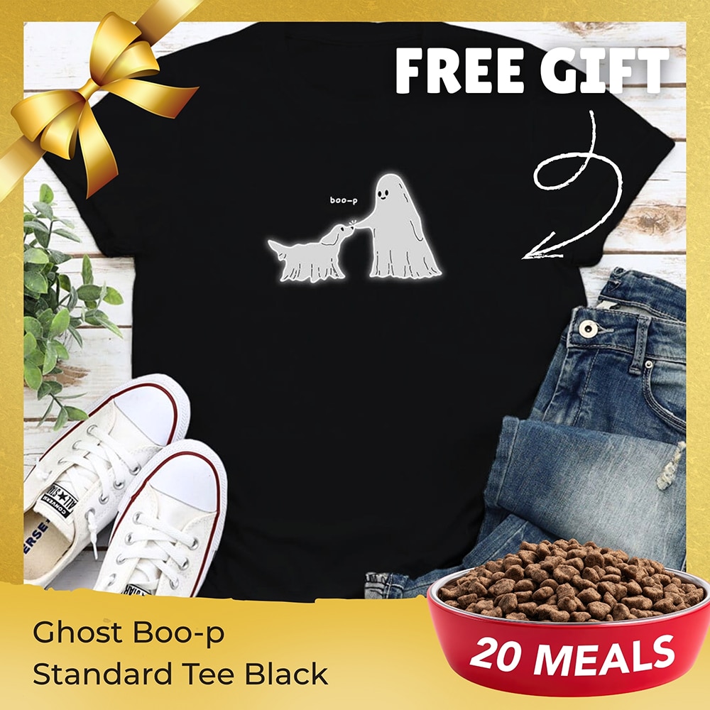 FUND 20 Meals for $20 and Get a FREE Ghost Boo-p Standard Tee Black