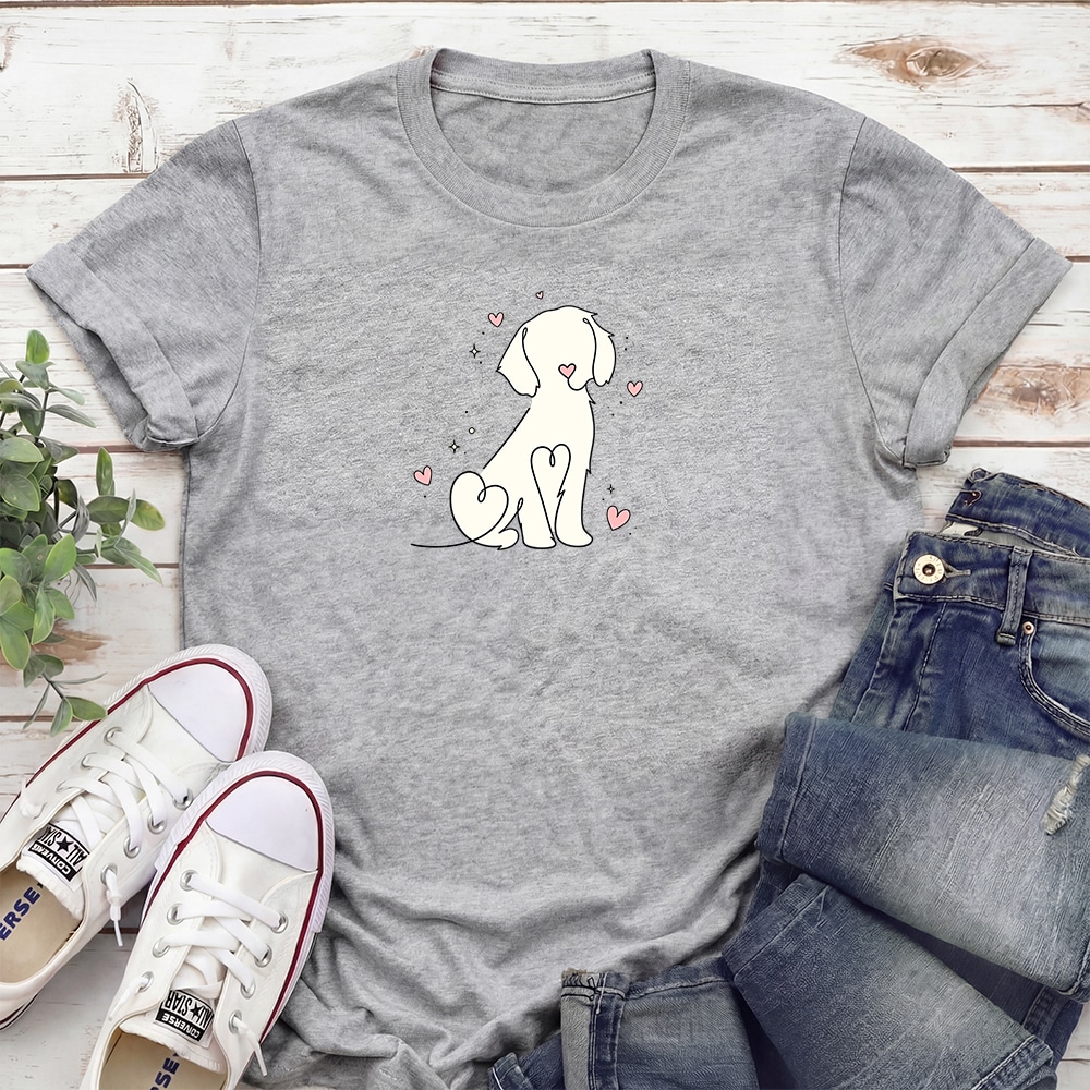 Doggie Doodle Standard Tee Heather Grey