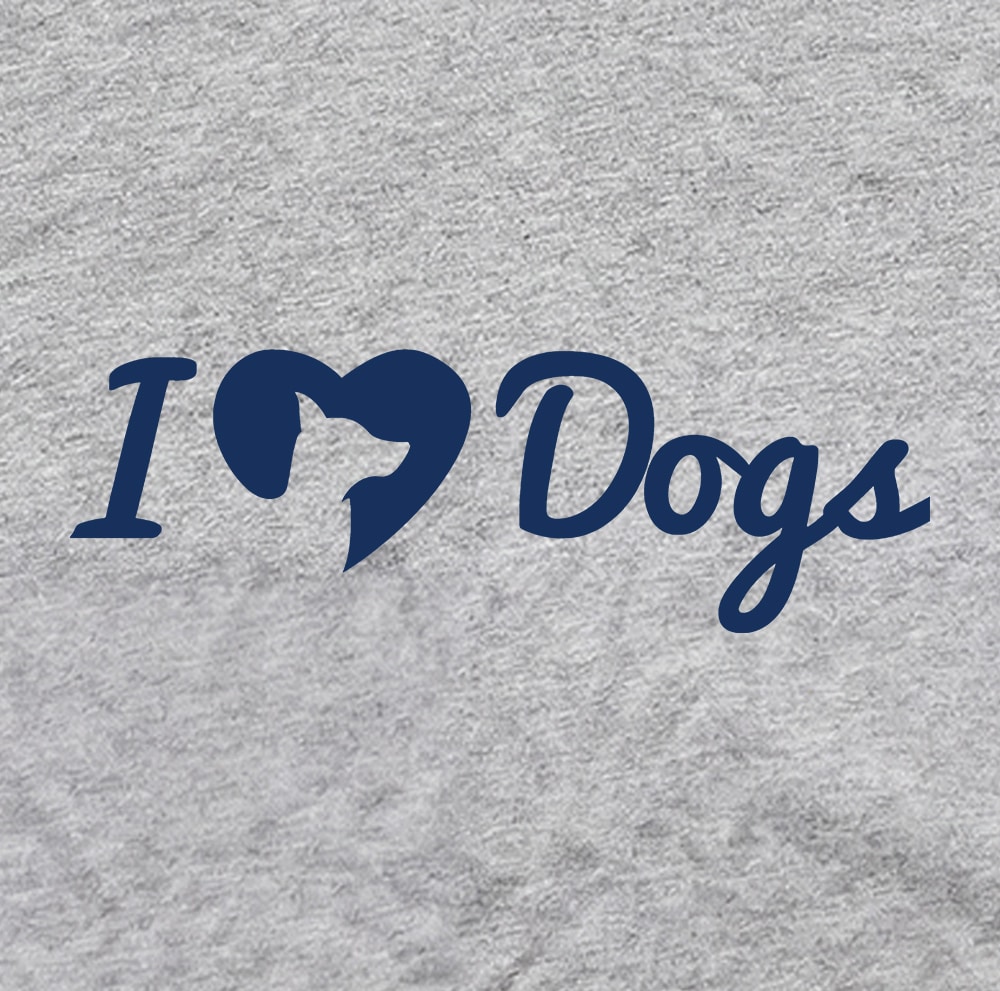 My Heart Belongs To A Rescue Dog iHeartDogs Standard Tee Heather Grey - Image 4