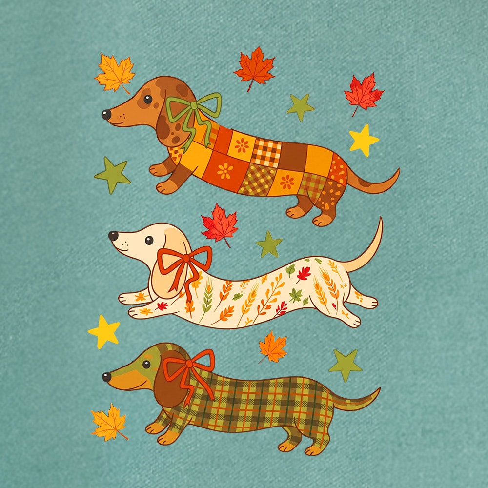 Comfort Colors Fall Fashion Dachshunds Premium Sweatshirt - Light Green - Image 2