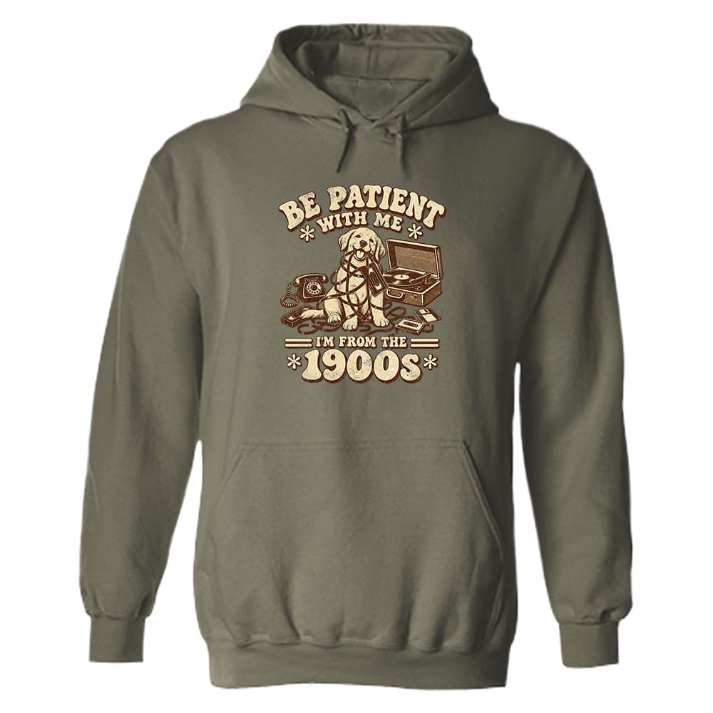 Be Patient Hoodie Military Green