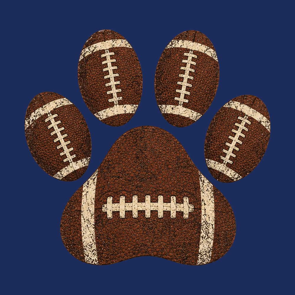 Touchdown Paws Standard Tee Navy - Image 2