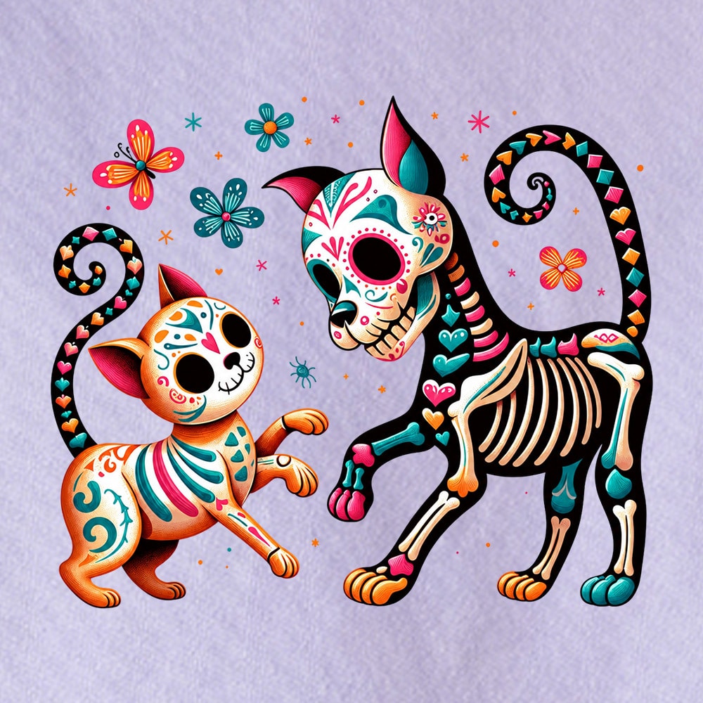Comfort Colors Día de los Muertos Celebration Premium Sweatshirt - Orchid - Image 2