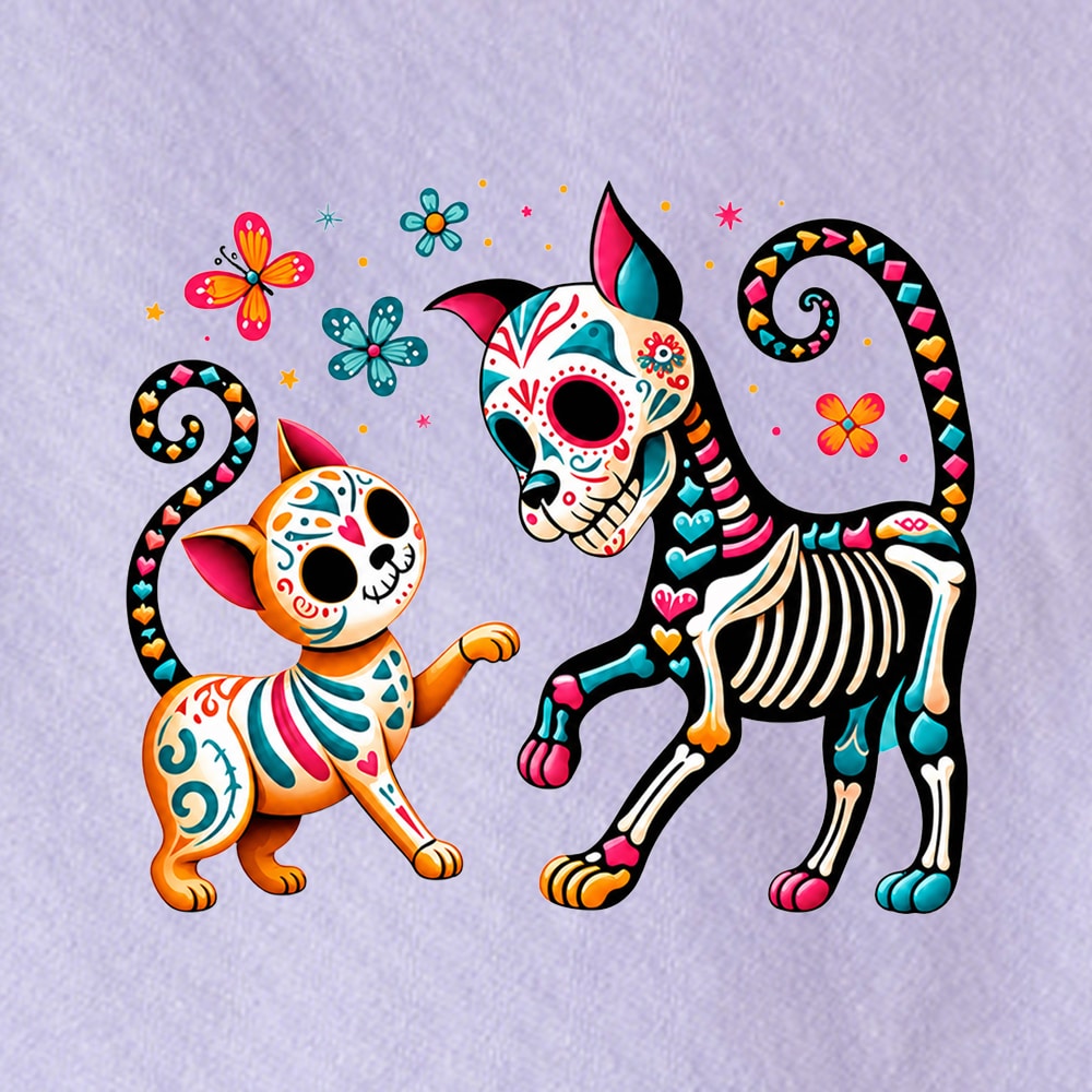 Comfort Colors Dia de los Muertos Celebrations Premium Sweatshirt - Orchid - Image 2