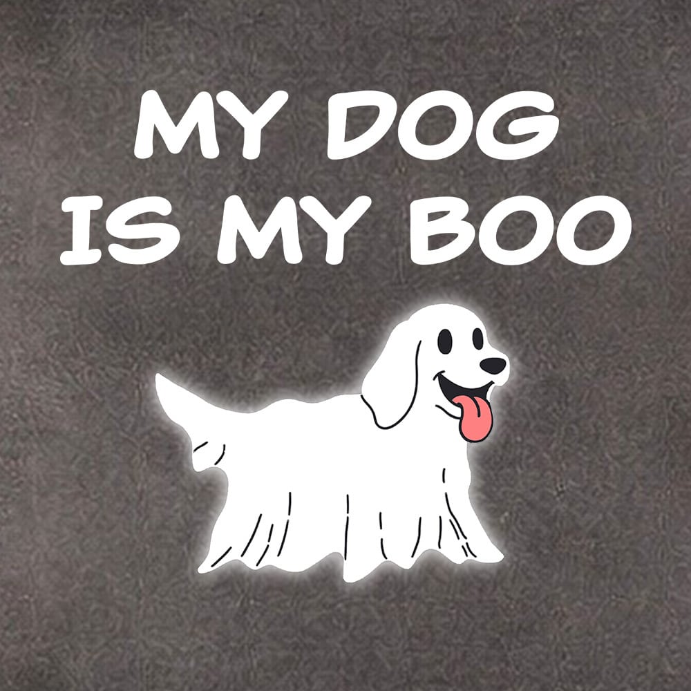 Comfort Colors My Dog Is My Boo Premium Hoodie Pepper - Image 2