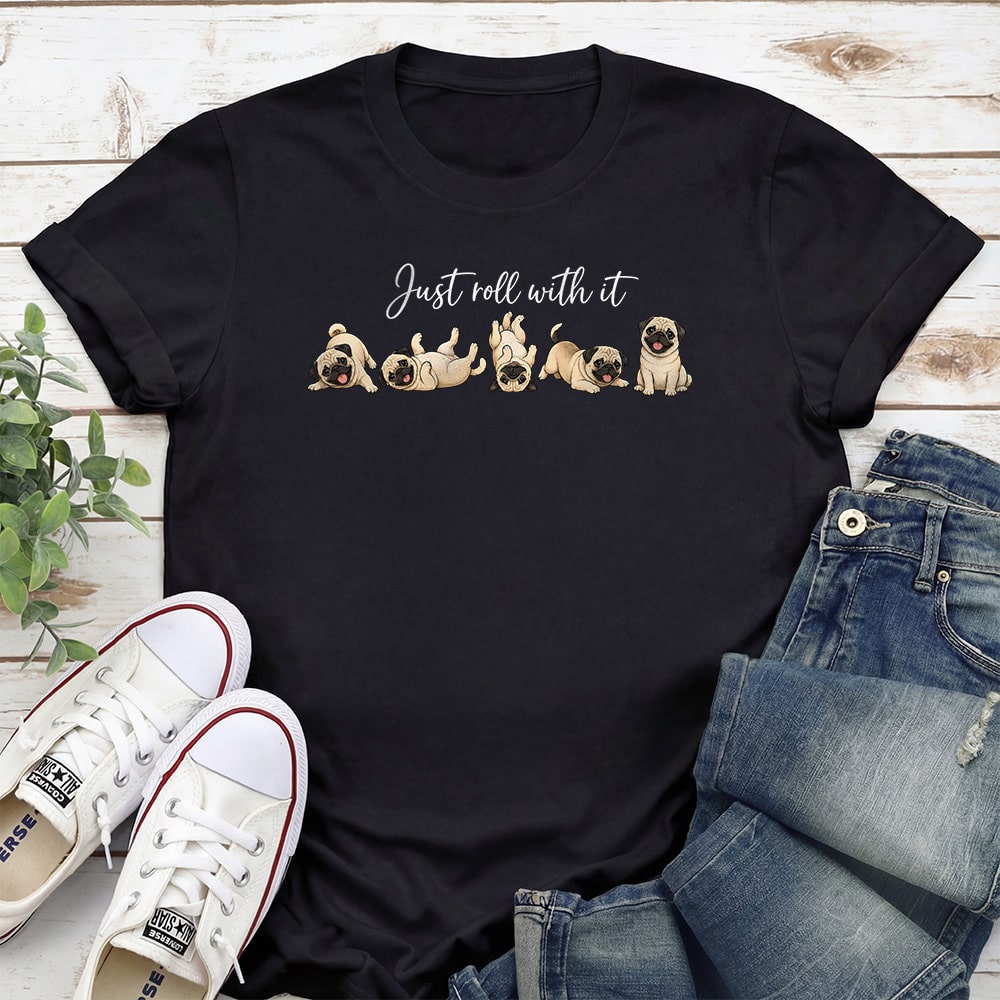 Just Roll With It Standard Tee Black
