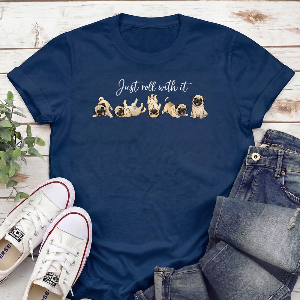 Just Roll With It Standard Tee Navy