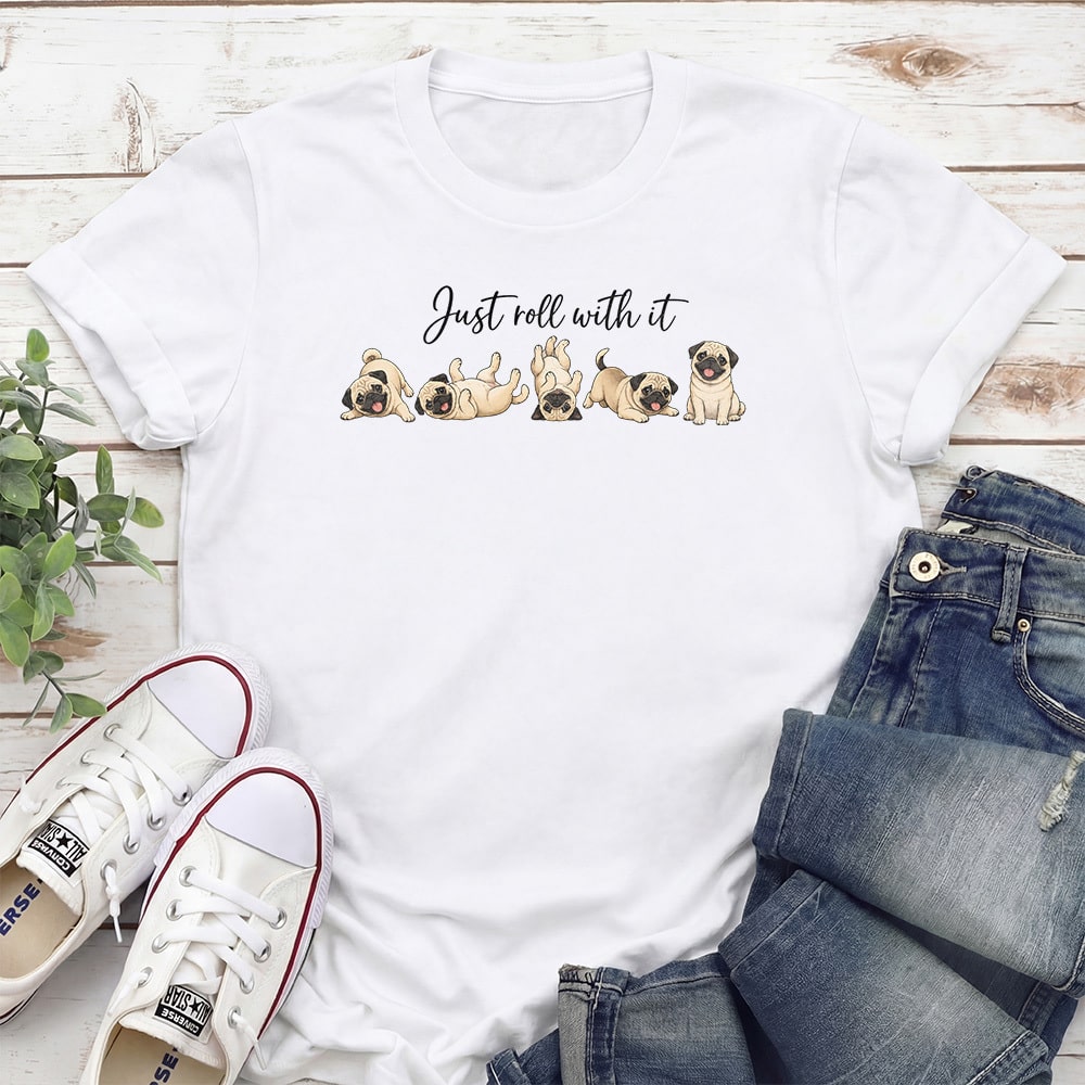 Just Roll With It Standard Tee White