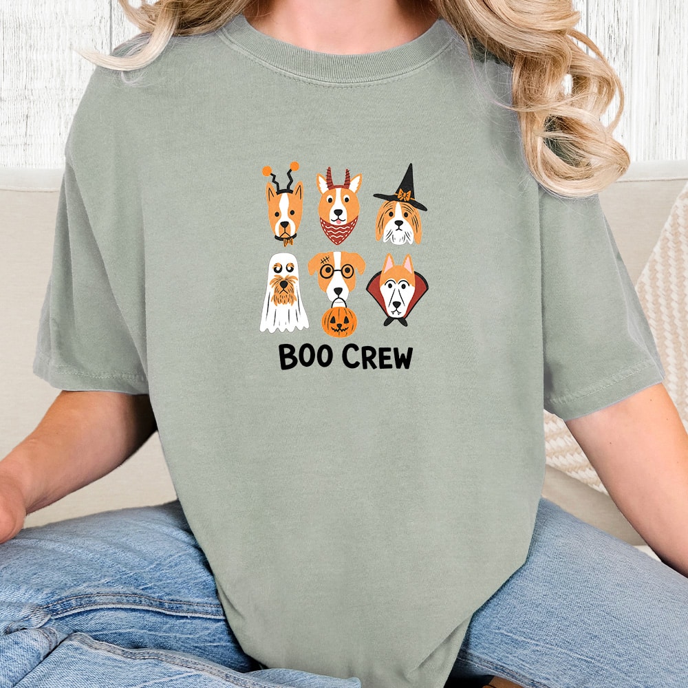 Comfort Colors Boo Crew Vintage Vintage Washed Tee - Bay