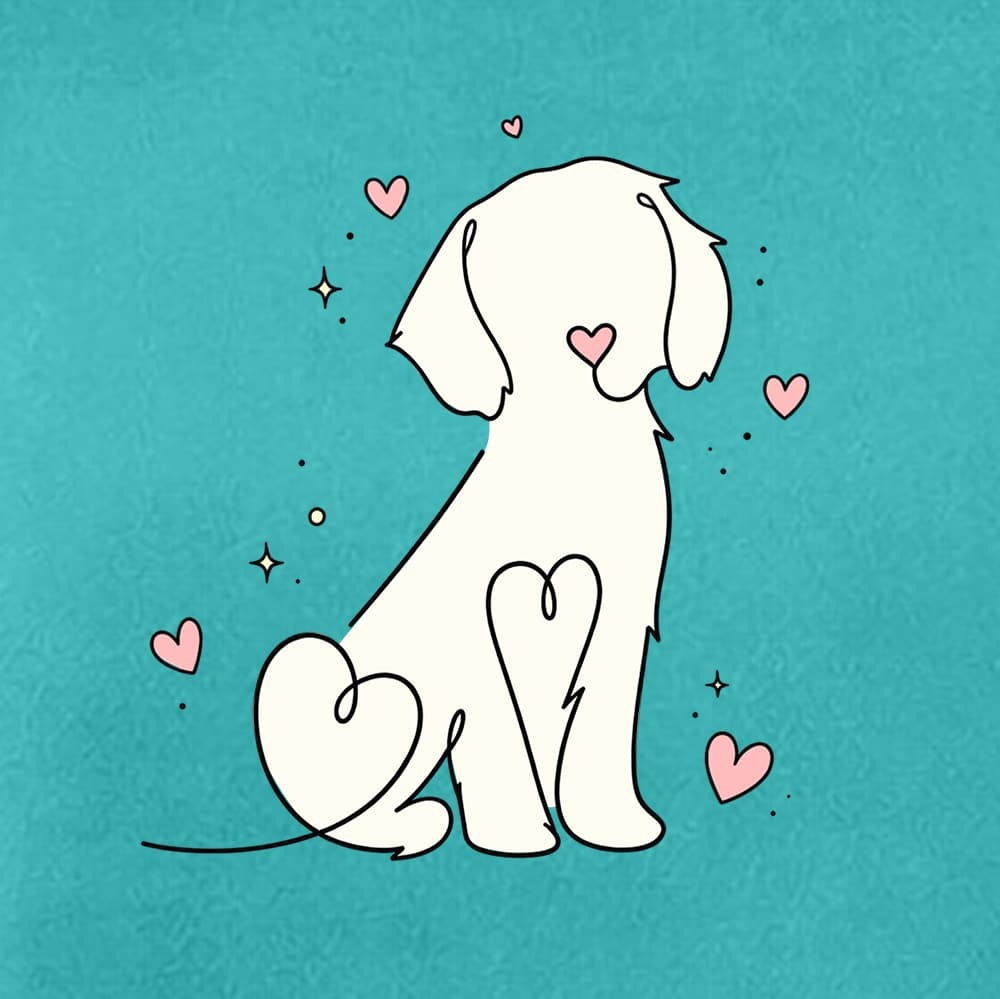 Comfort Colors Doggie Doodle Premium Hoodie Seafoam - Image 2