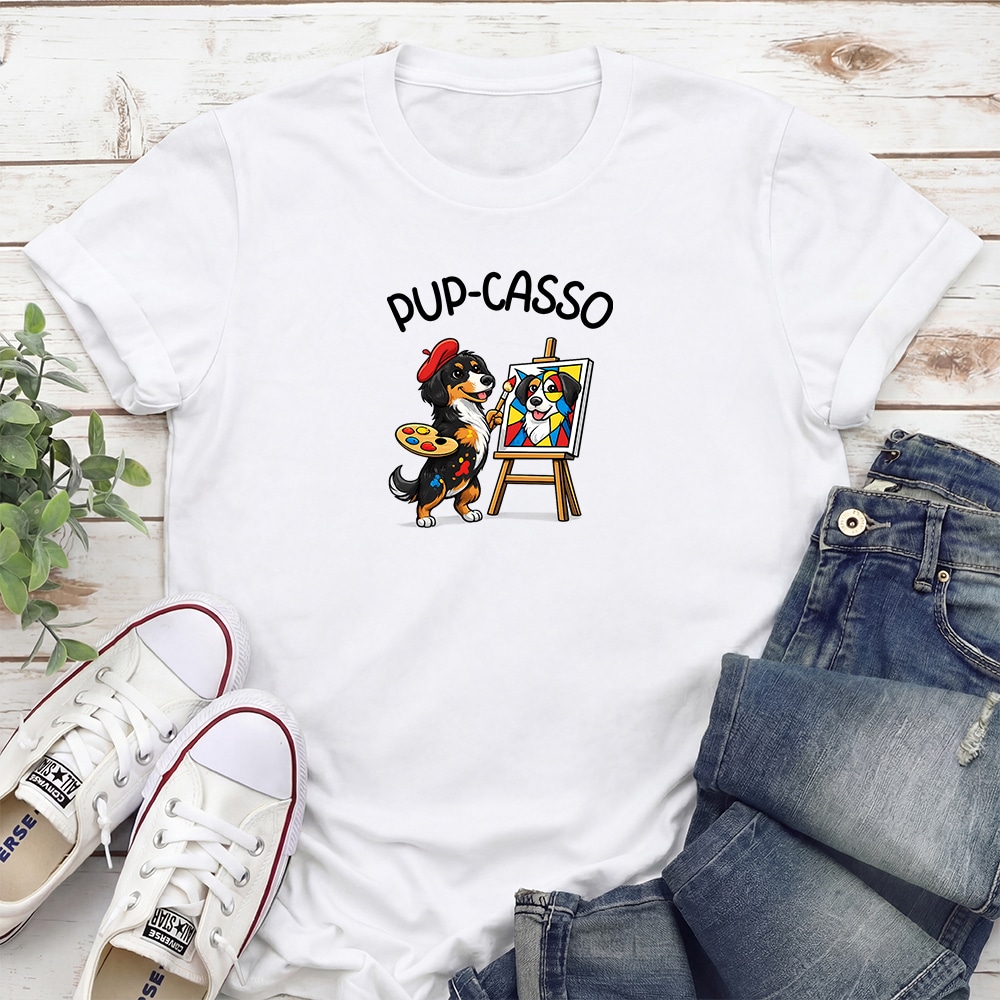 PupCasso Standard Tee White