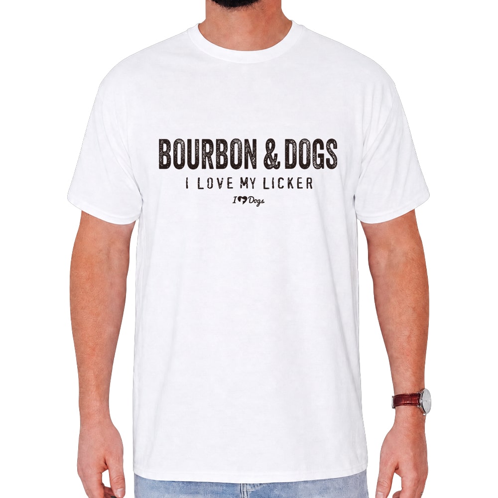 Bourbon & Dogs Standard Tee White