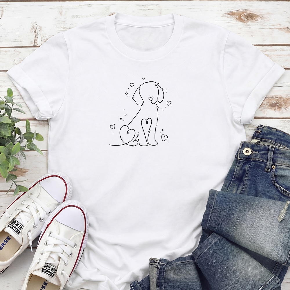 Doggie Doodle Standard Tee White