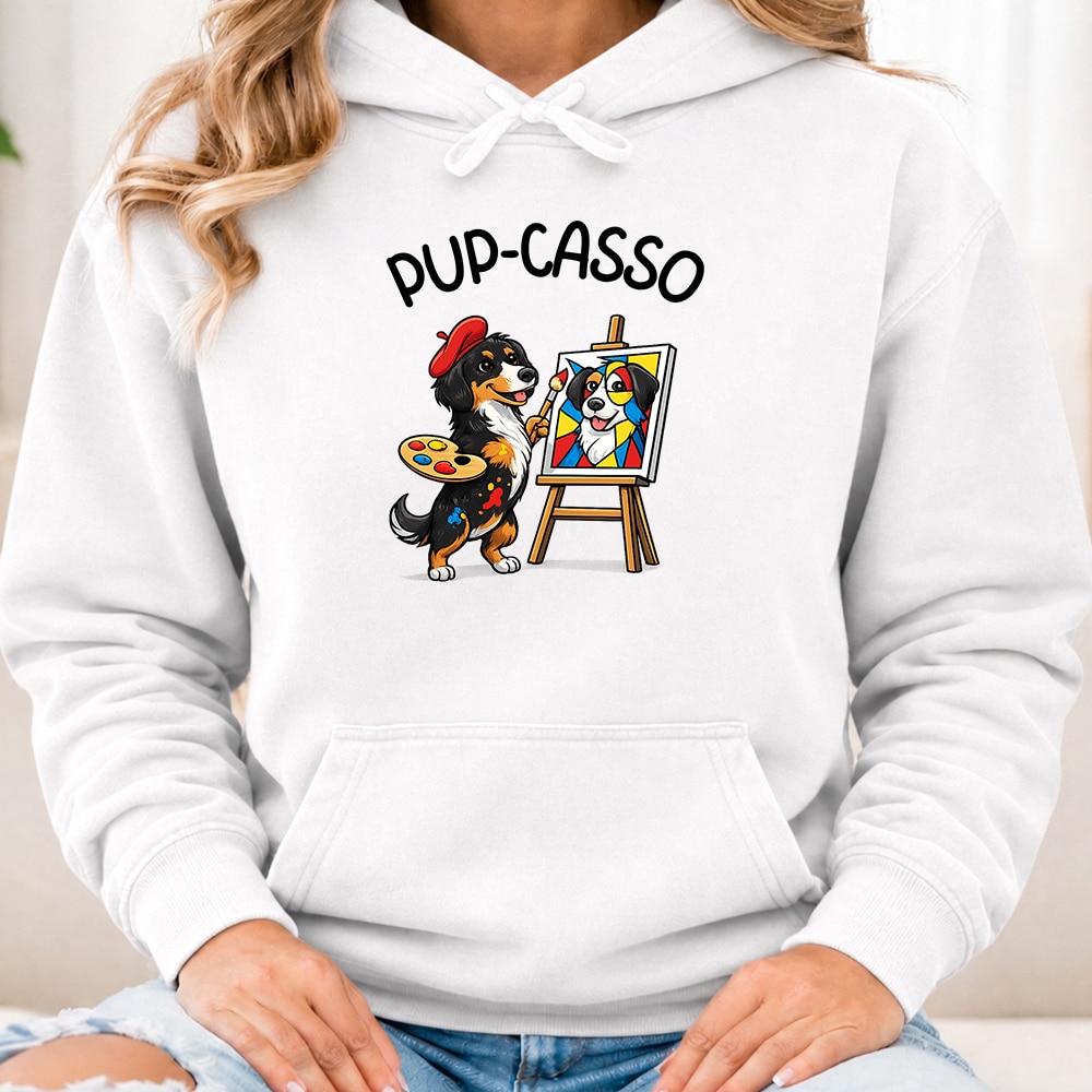 Comfort Colors PupCasso Premium Hoodie White